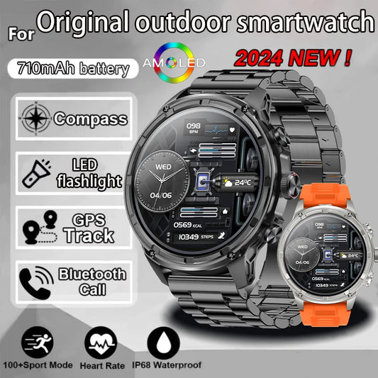 New 1.85-inch Ultra HD Smart Watch GPS Track Bluetooth Call 710 Mah Large Battery Sports Fitness smartwatch For Huawei Xiaomi