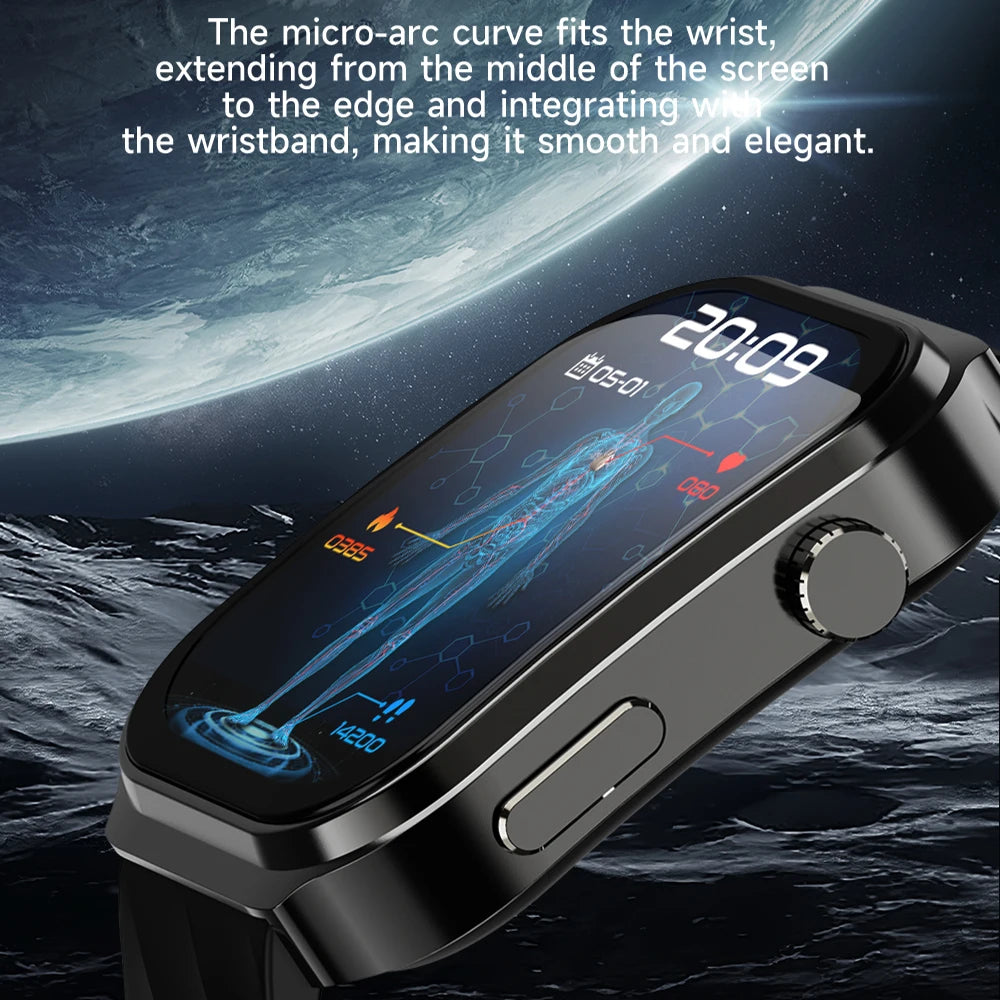 2024 New Non Invasive Blood Sugar SmartWatch Bluetooth Call Flashlight Outdoor Sports Track Tracker Men's and Women's Smartwatch