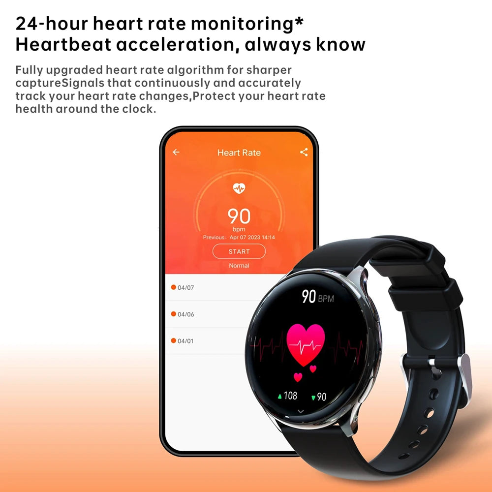 Sports Fitness Men Women Blue Tooth Call Smartwatch 1.39" Heart Rate Blood Oxygen Music Waterproof Custom Dial 2024 Smart Watch