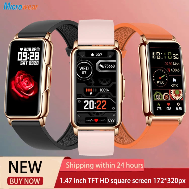 2024 New Sports Smart Watch Heart Rate True Blood Oxygen Monitor Full Touch Screen Watchband Waterproof Smartwatch For Men Women