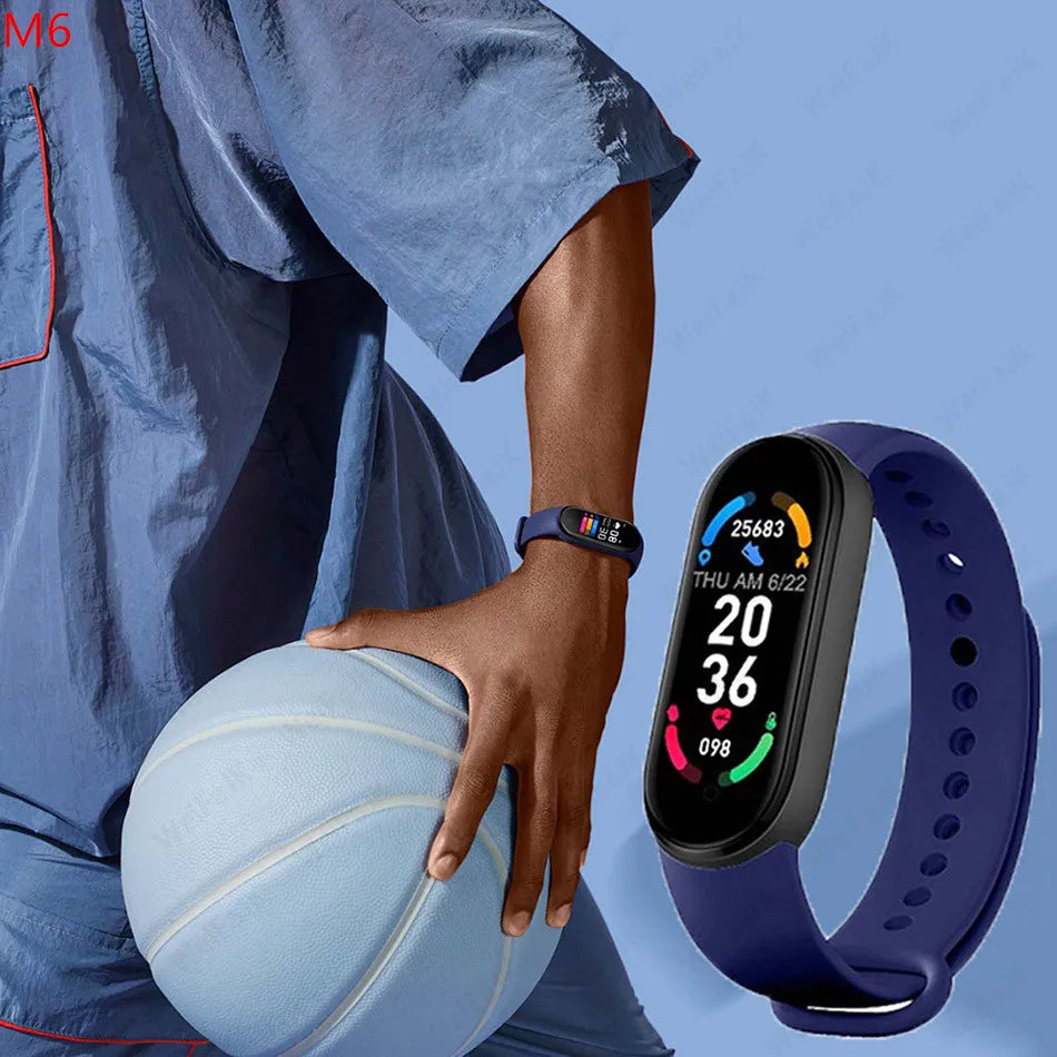 2022 M6 Smart Watch Men Women Heart Rate Monitor Bluetooth Sports Smartwatch Waterproof Watch for Apple Watch Xiaomi