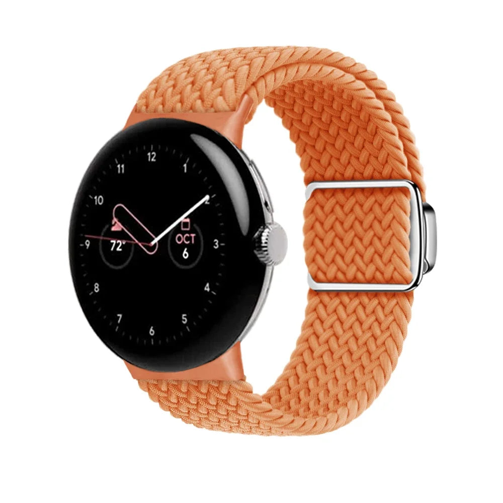 Nylon Braided Magnetic Strap for Google Pixel Watch 2 Band Replacement Belt Wristband Fabric Bracelet Pixel Watch 2 Accessories