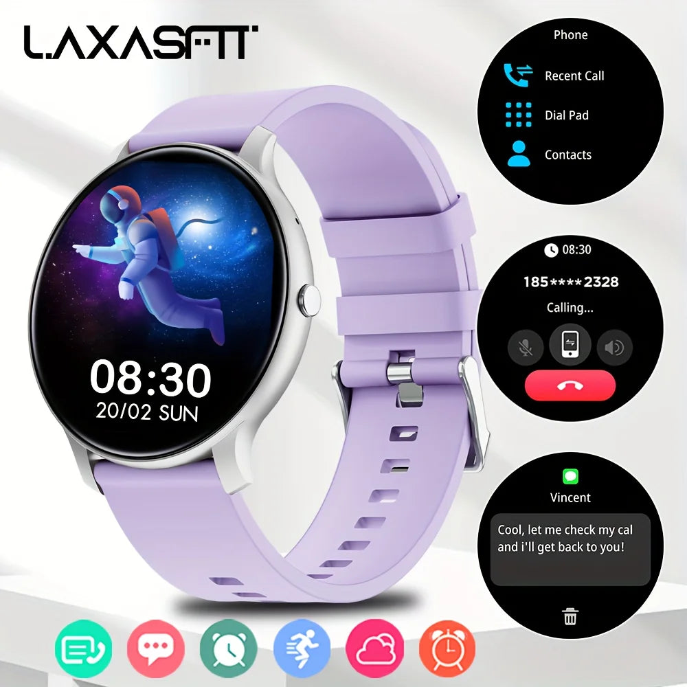 LAXASFIT New Smartwatch 2024 Smartwatch Bluetooth Talk Men Women IP68 Waterproof Smartwatch Fitness Bracelet Customized Dials