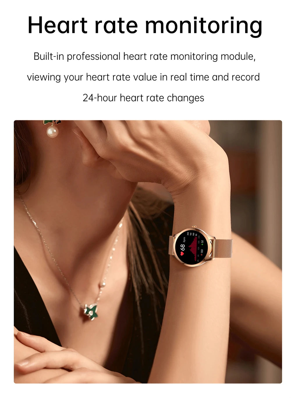 GFORDT New Luxury Smart Watch For Women Bluetooth Call Connected Phone Women Watches Health Monitor Sports Smartwatch 2024 Women