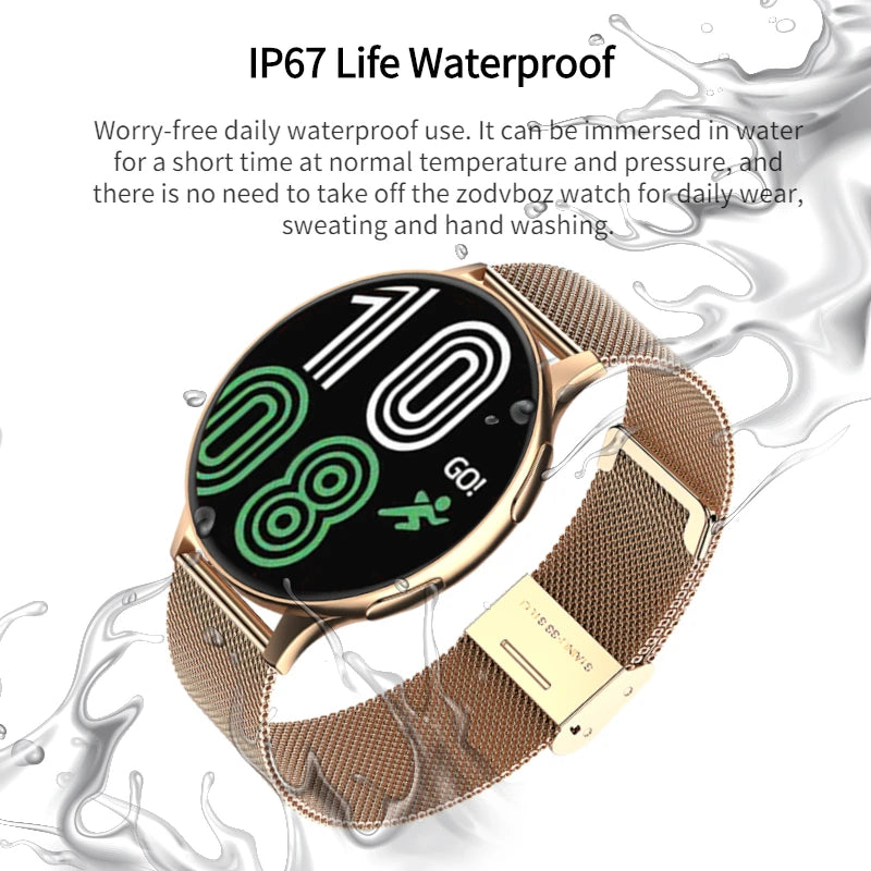 2024 New Smart Watch Round Smartwatch T2pro Bluetooth Calls Watches Men Women Fitness Bracelet Custom Watch Face +Gift Box