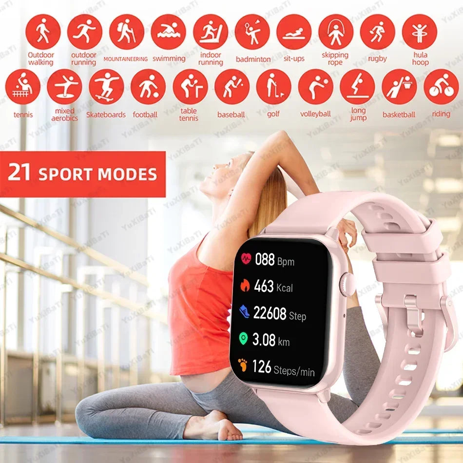 Smartwatch HD15 Bluetooth Answer Call NFC 20+ Sports Mode 1.9 Inch Full Screen Fitness Tracker Smart Watch For Men Women