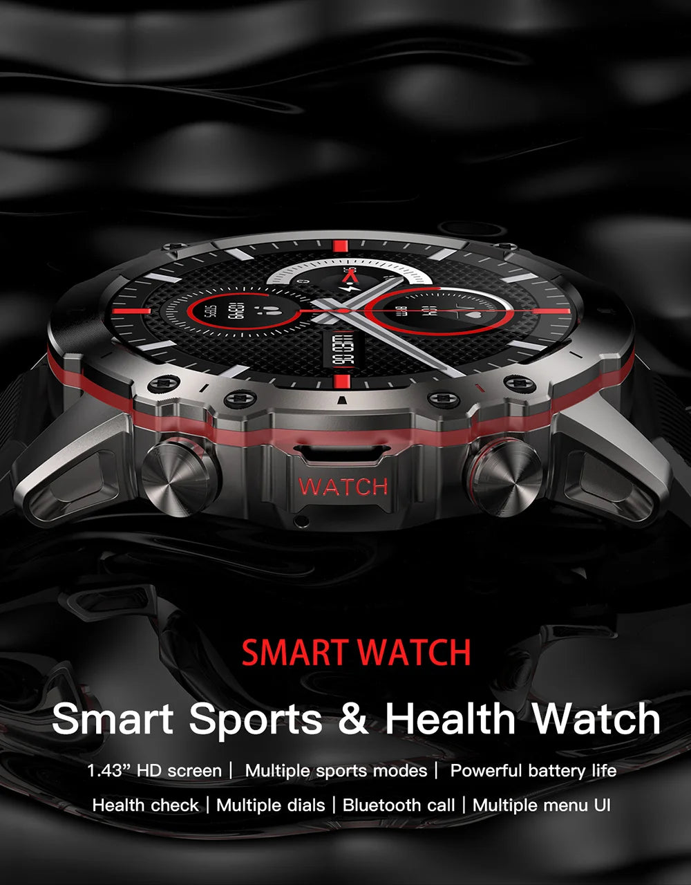 2024 New Military Multi Sports Smart Watches Men Heart Rate Monitor Bluetooth Call Waterproof Smartwatch for Xiaomi Android IOS