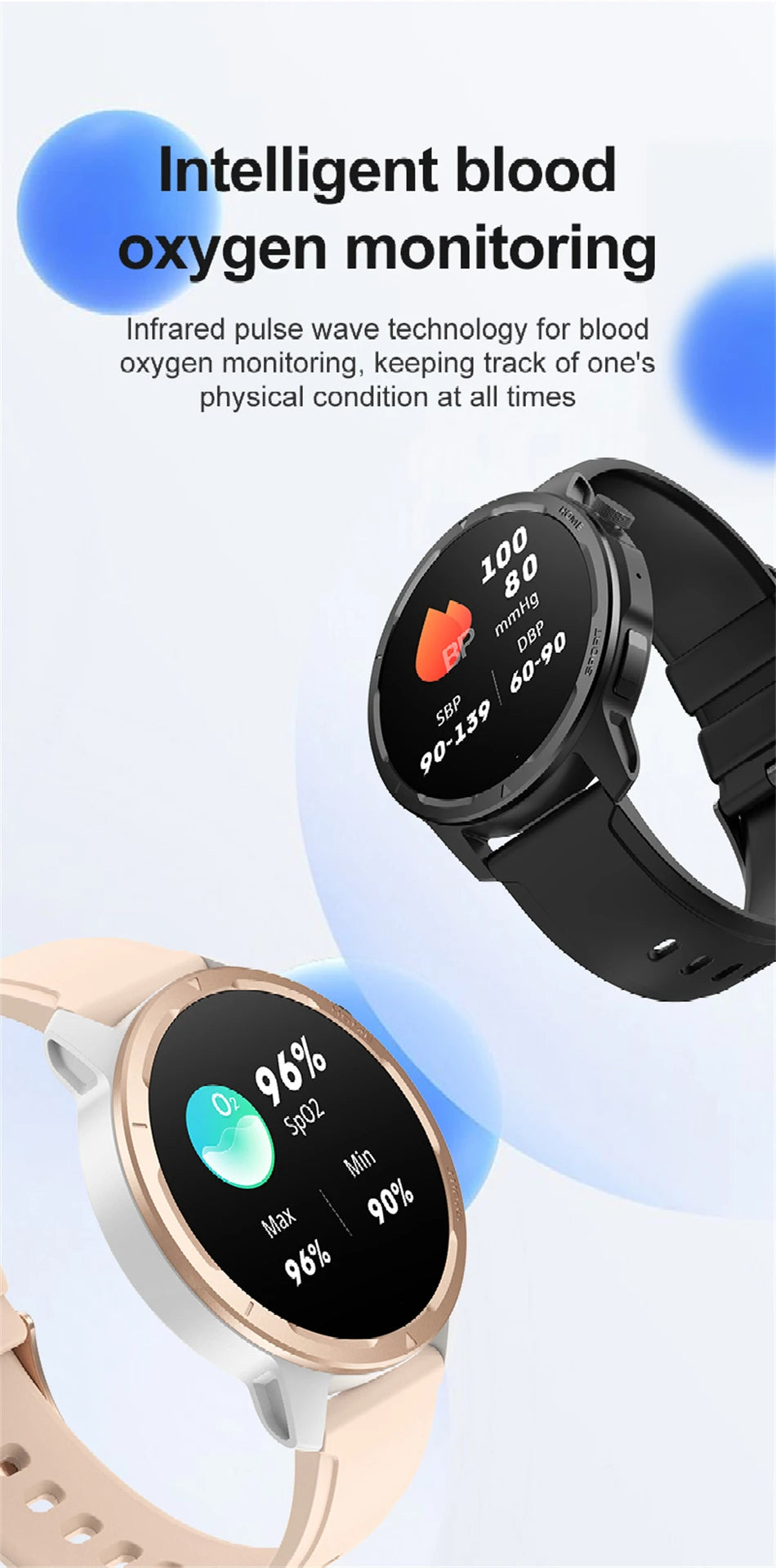 Bluetooth Call Smart Watch Men Women 1.39" Large Screen 100+ Sports Modes Smartwatch Man Monitor GPS Fitness Tracker 2024 New