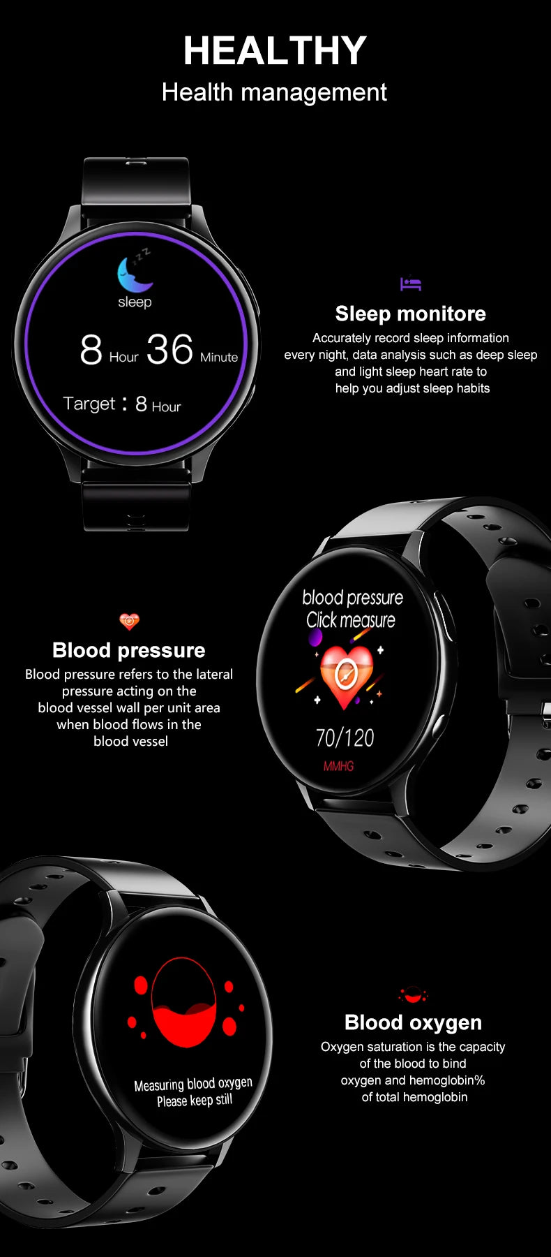 LIGE New Smart Watch 2024 Wireless Charging Smartwatch Bluetooth Calls Watches Men Women Fitness Bracelet Custom Watch Face +Box