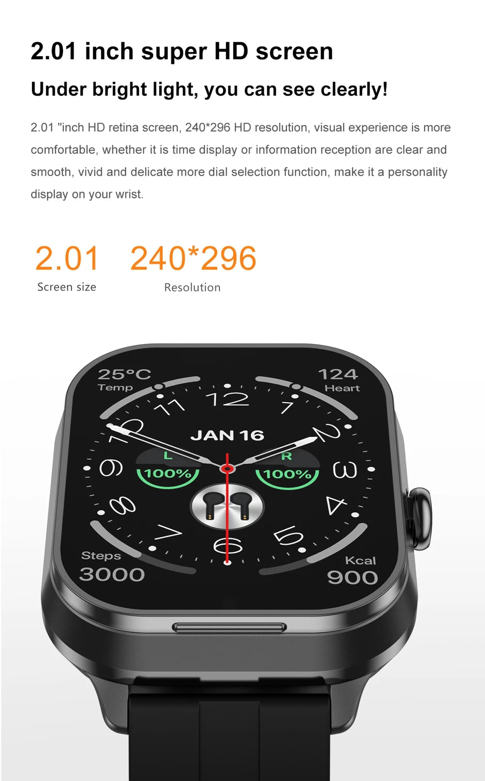 2024 2-In-1 Smartwatch With Earphones Man 2" NFC Bt Call Multi Sport Exercise Tracker Compatible With Iphone Android Phone