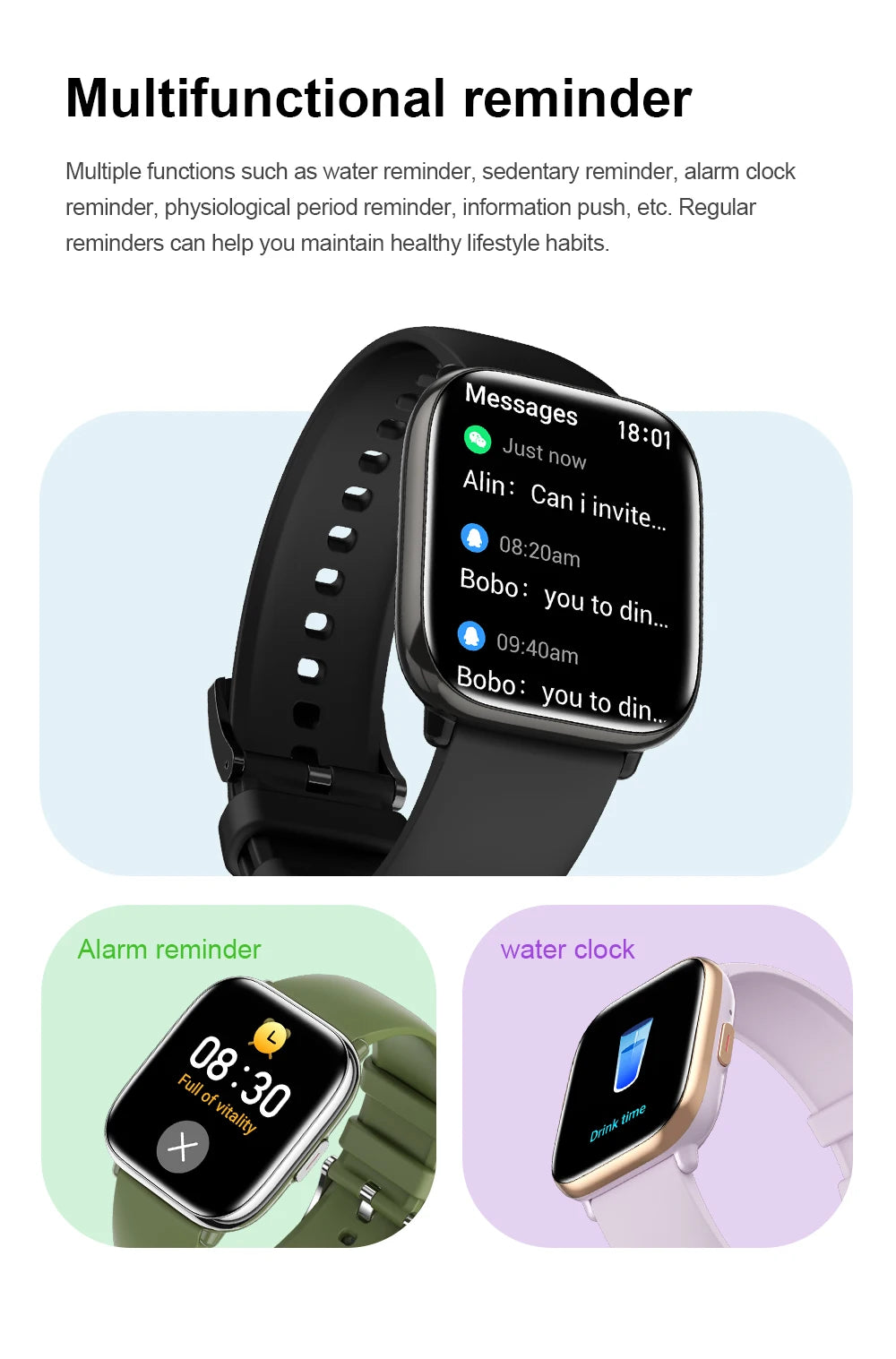 2024 New AMOLED HD Screen Smartwatch Women Men Bluetooch Call IP68 Waterproof NFC Wireless charging Smartwatch For Android IOS