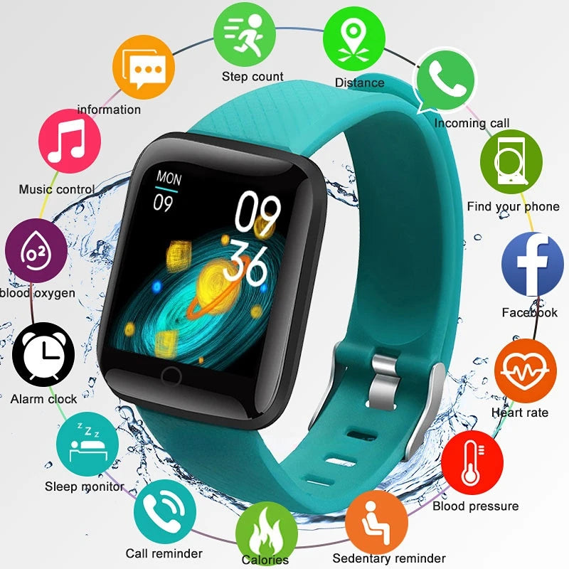 Smart Watch for apple Android Men Women Bluetooth Fitness Tracker Sport wristwatch Heart Rate Blood Pressure Kids Smartwatch