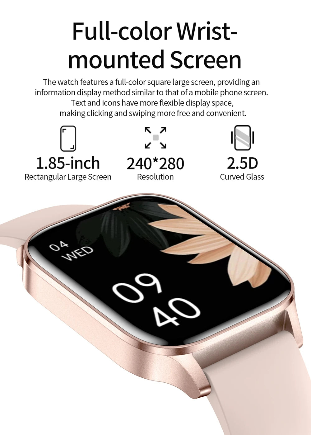 Smart Watch 2024 Last Generation For Women Men Sleep Monitoring Multiple Sports Modes Wireless Calling For Apple Iphone