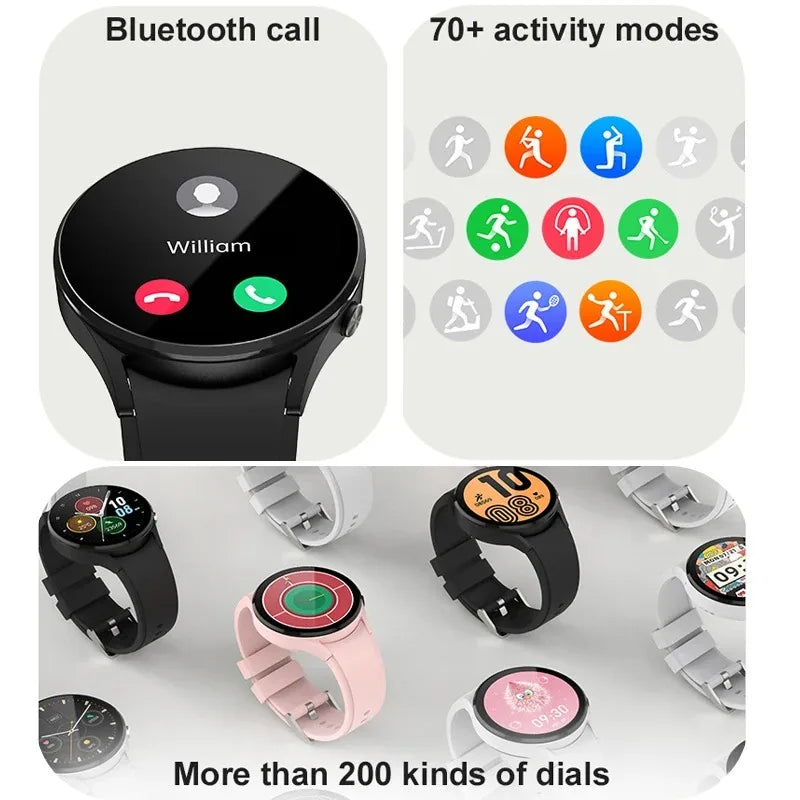 2024 New Original Man Smart Watch 6 AMOLED HD Screen Voice Call Customized Wallpaper Health Detection Waterproof SmartWatch