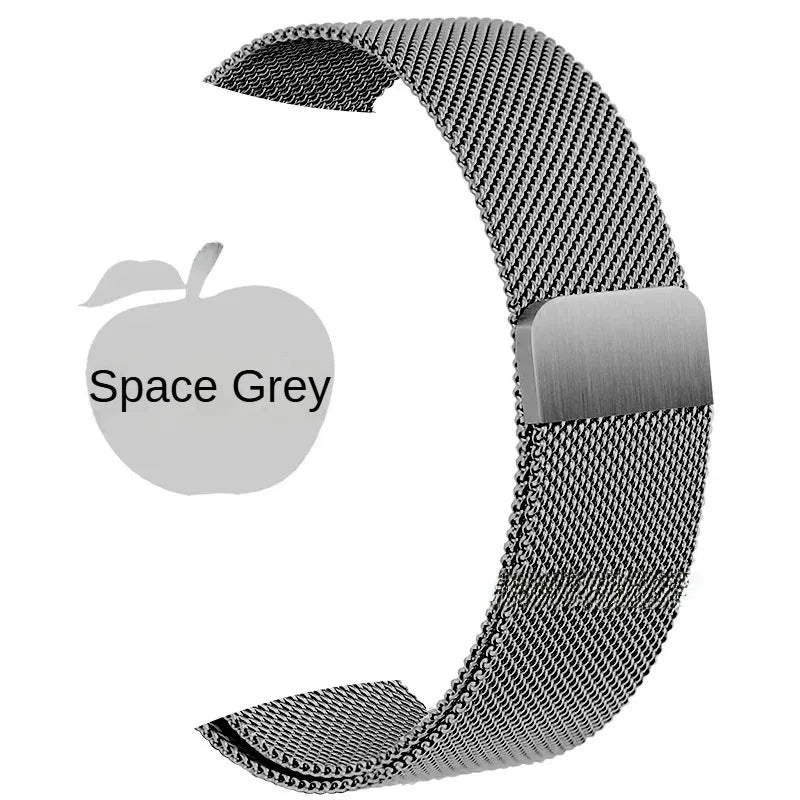 Suitable for Apple Milan Nice StrapApplewatchMilan BeltiwatchS8Stainless Steel Magnetic Buckle Strap