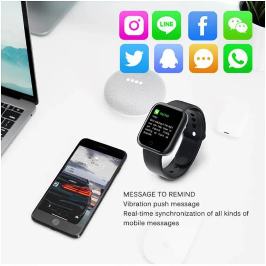 D20 Children Kids Smart Watch Boys Girls Sports Men Women Smartwatch Blood Pressure Smart Clock Child Fitness For Android IOS