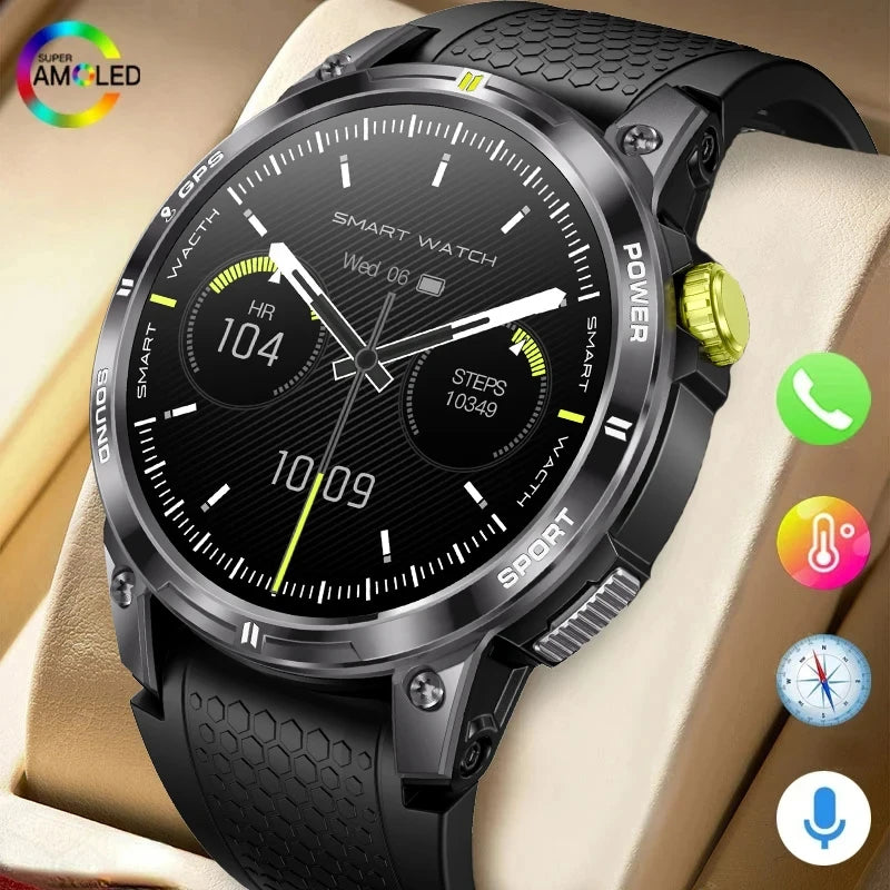 2024 New GPS Smart watch for men 1.508" AMOLED 466*466  HD Bluetooth calling smartwatch Suitable for Android ios smart watches