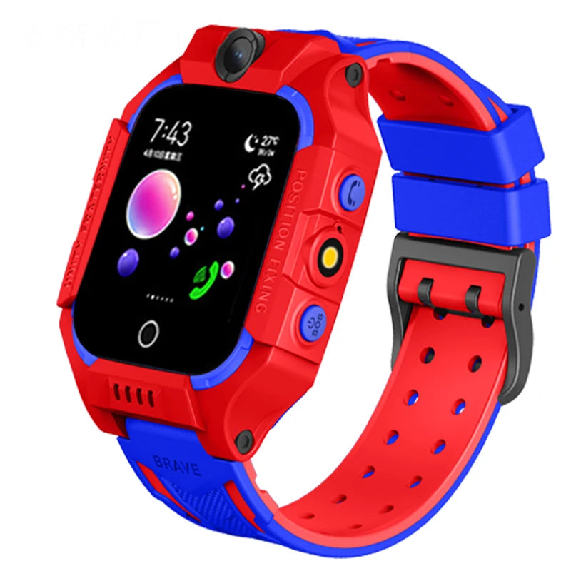 Kids Smart Watch 2023 New Sim Card Smartwatch For Children Sos Call Phone Camera Voice Chat Photo Boy Girl Gift Color Screen Q19