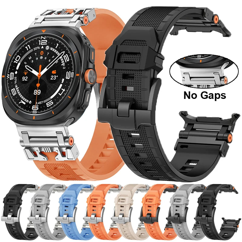 TPU Sports Band For Samsung Galaxy Watch Ultra Strap 47mm Accessories Luxury Men Bracelet Correa For Galaxy Ultra 47mm Watchband