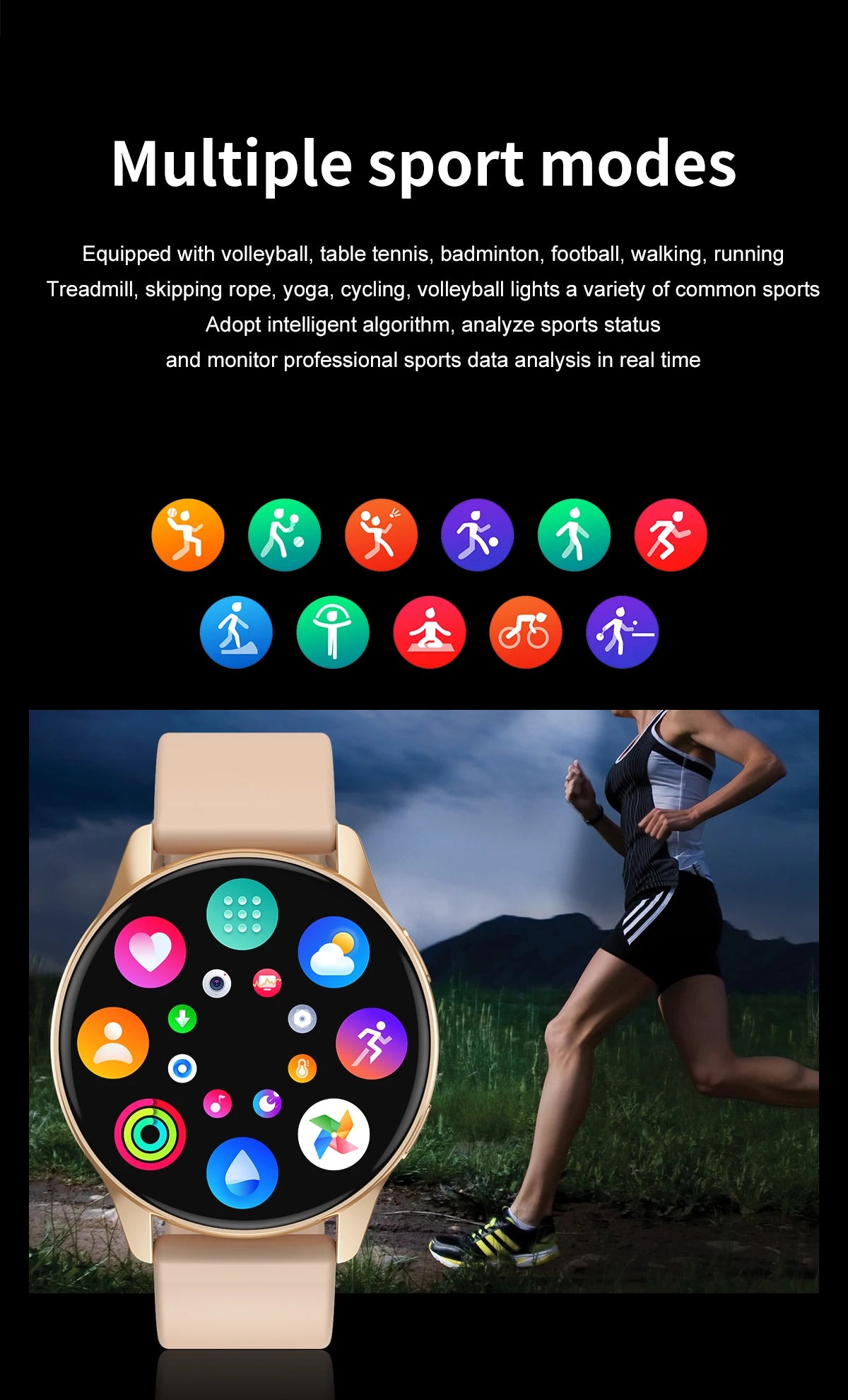 Lenovo 2024 New Smart Watch Round Smartwatch Bluetooth Calls Watches Men Women Fitness Bracelet Custom Watch Face +Gift Box