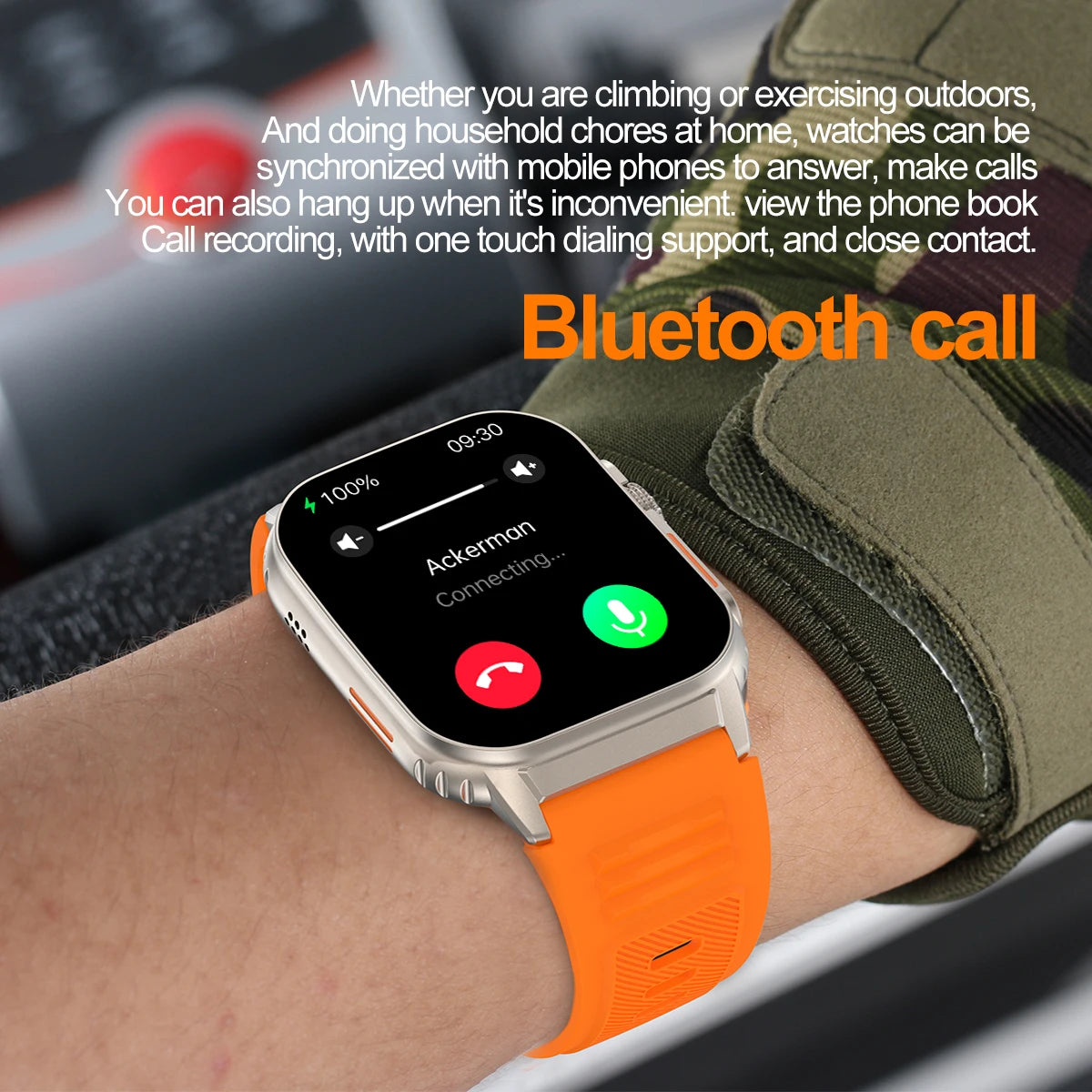 2024 NEW Blood Glucose Smartwatch HRV Heath Monitoring Blood Pressure Heart Rate Sports Bluetooth Call Answer Smart Watch