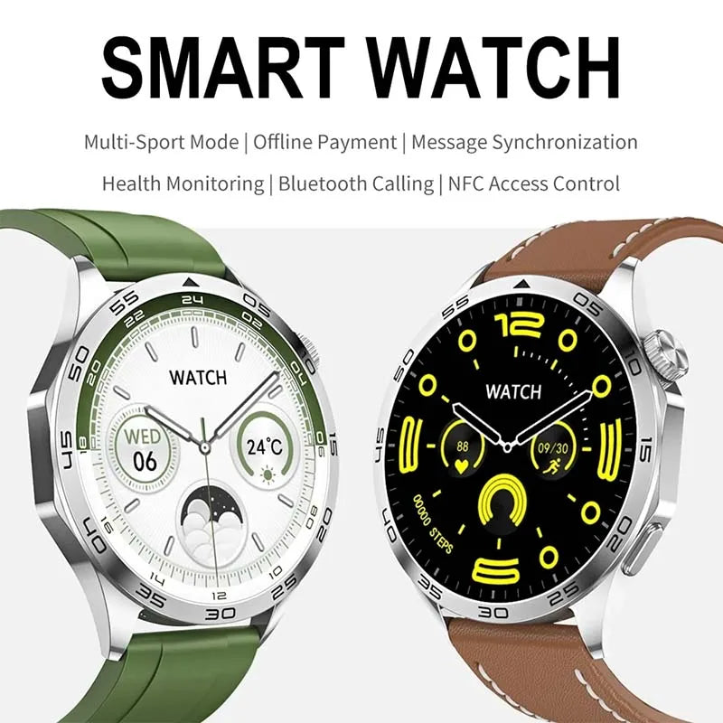 2024 New Original WATCH 4 Pro Smartwatch Men Bluetooth Call 1.43" AMOLED Screen Sports Fitness Watch IP68 Waterproof Smartwatch