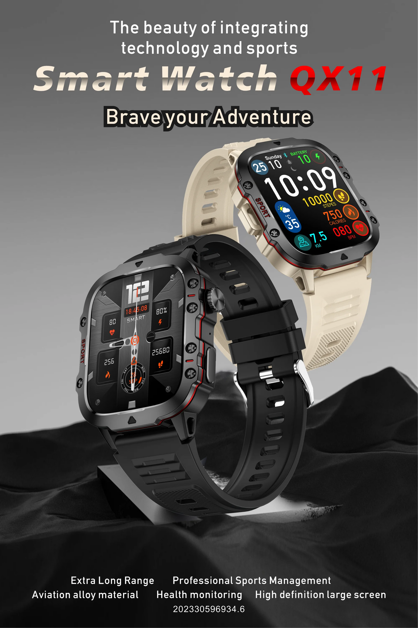 2024 New Military GPS Smart Watch Men AMOLED HD Screen Heart Rate Bluetooth Call Waterproof Outdoor Sport SmartWatch For Xiaomi