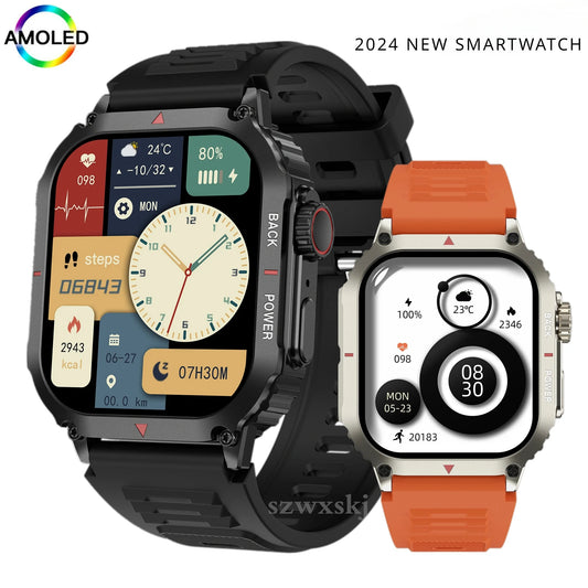 GPS Smart Watch for Men NFC Calling Watch Alititude Pressure Fitness Tracker Heart Rate Monitor Outdoor Sports Smartwatch 2024