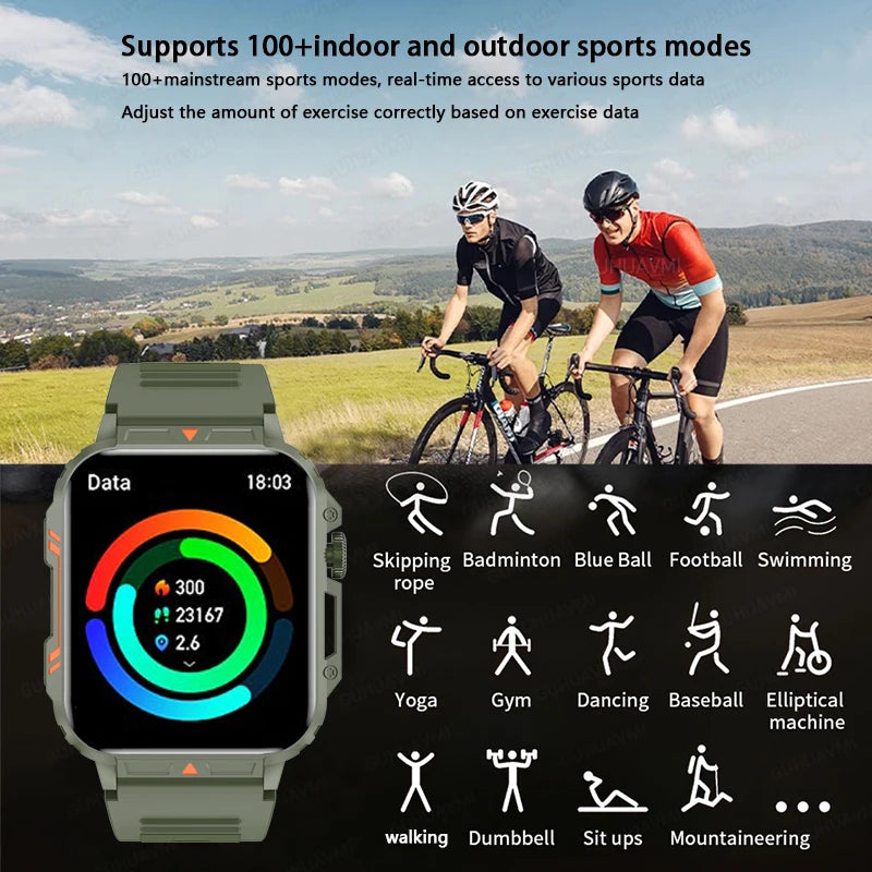 2024 New For Xiaomi Smartwatch Men Women 1.95 Inch Screen Health Monitoring Watches IP68waterproof Sport Fitness Telephone Watch