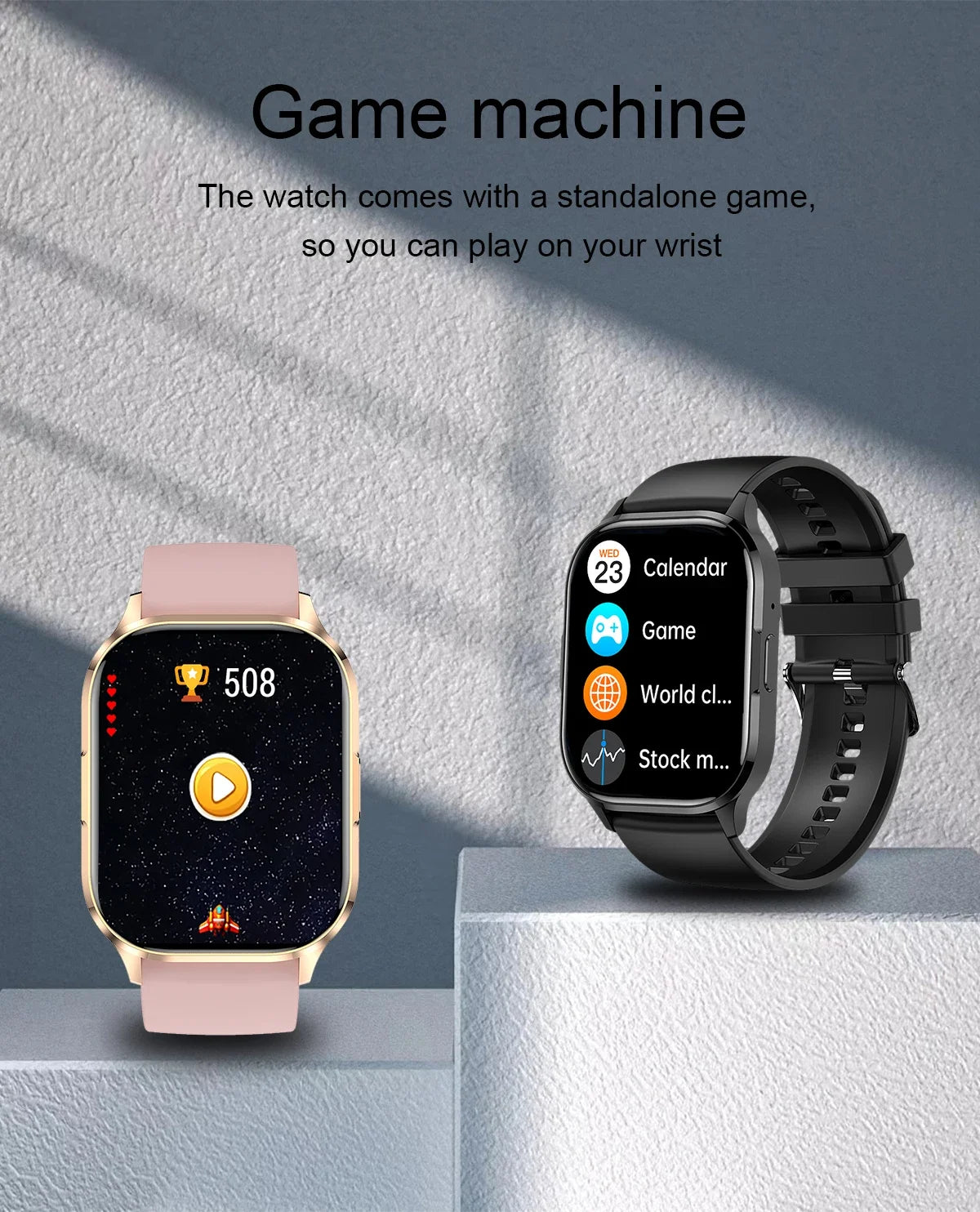 2024 New 2 Inch Amoled Screen Always On Smart Watch Men Women BT Calling Multi Sport Mode Heart Rate Fitness Bracelet