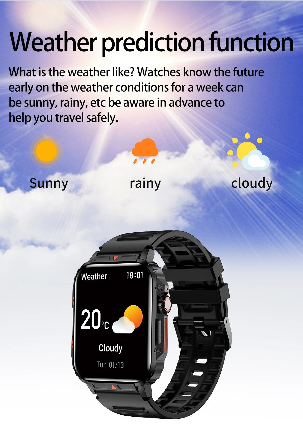 Military Men Smart Watch Health Monitor Bluetooth Call Smartwatch Fitness IP68 Waterproof Sports Watches for Women Android 2024