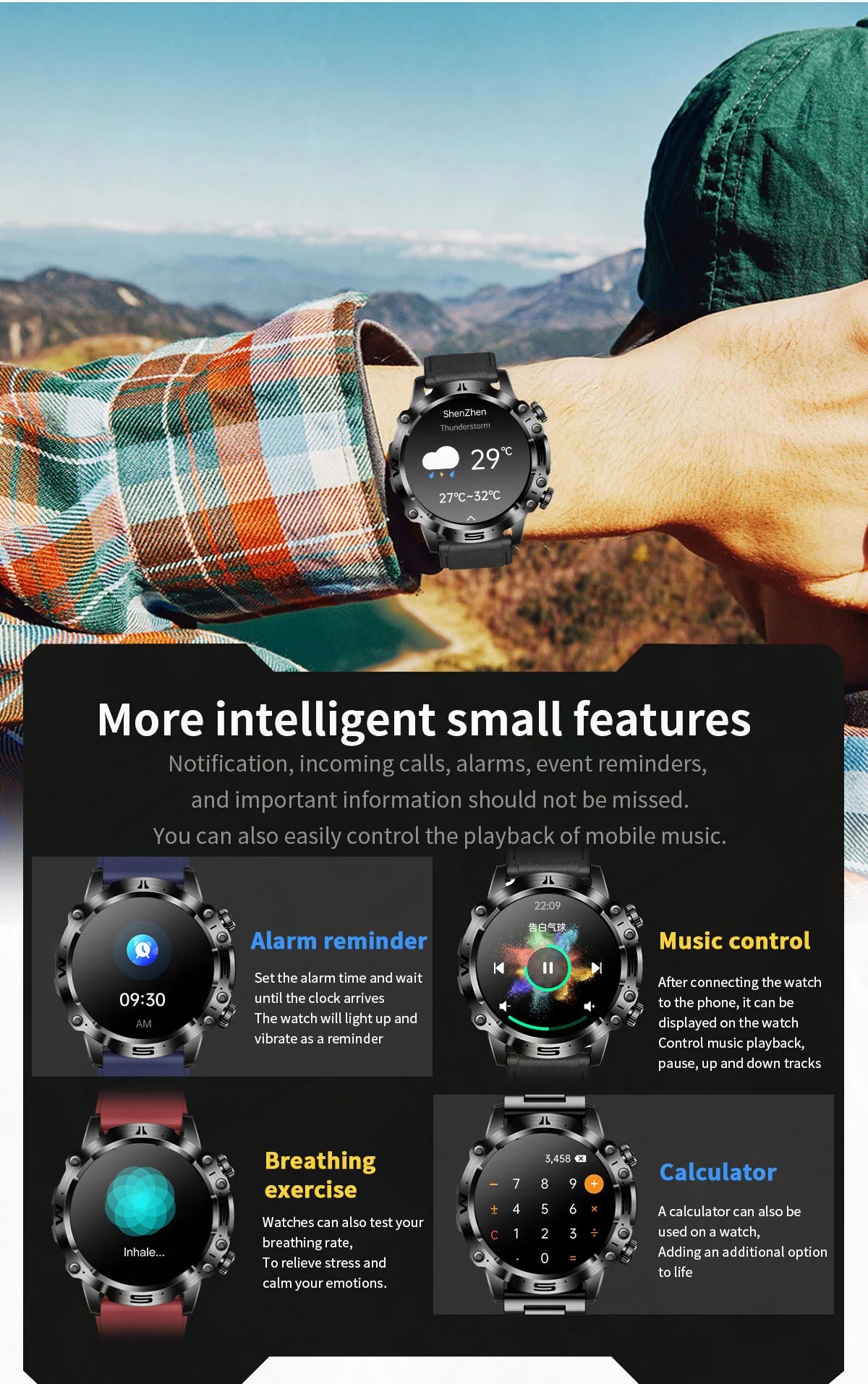 Multifunctional Medical Smart Watch Men for Android Xiaomi Hauwei Amoled Watches Bluetooth Call Blood Sugar Ecg Smartwatch 2024