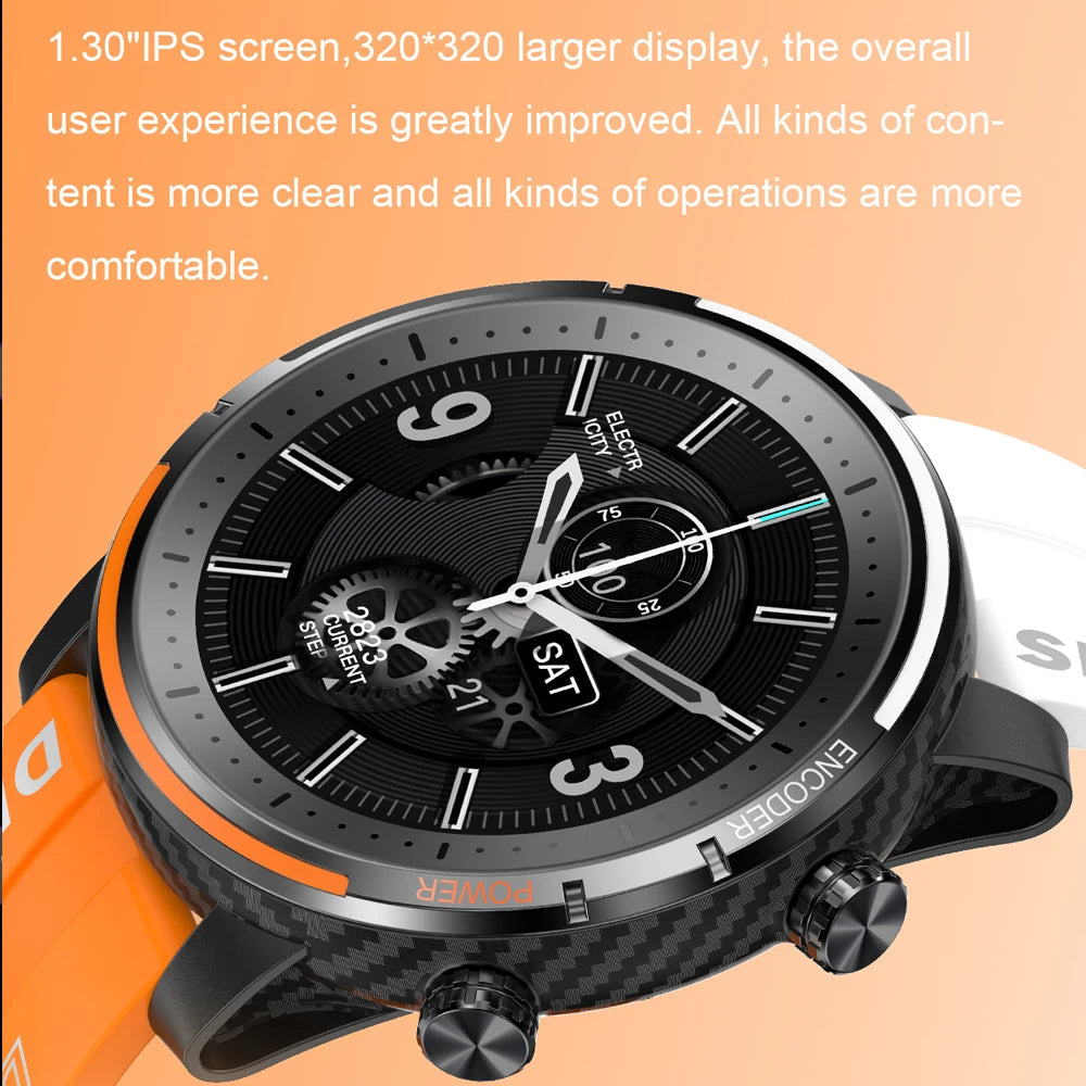 ChiBear For Huawei Xiaomi Smart Watch Men GPS Trajectory Sport Heart Rate Tracker Waterproof Bluetooth Call Smartwatch 2024 New