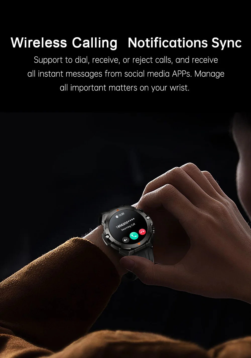 LIGE 2024 Smart Watches Men Bluetooth Call Heart Rate Monitoring Alarm Clock Waterproof Classic Sport Smartwatch For Android IOS