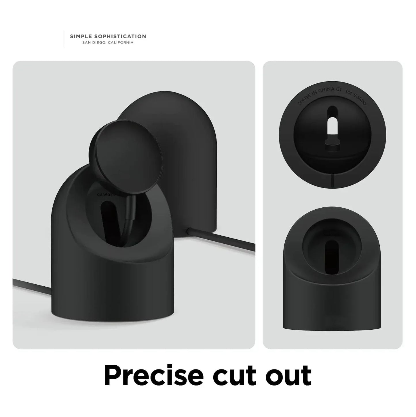 Silicone Charging Stand For Samsung Galaxy Watch 6 4 Classic 47mm 46mm 5 Pro Charging Seat Storage Seat Galaxy 7/6/5/4 40mm 44mm