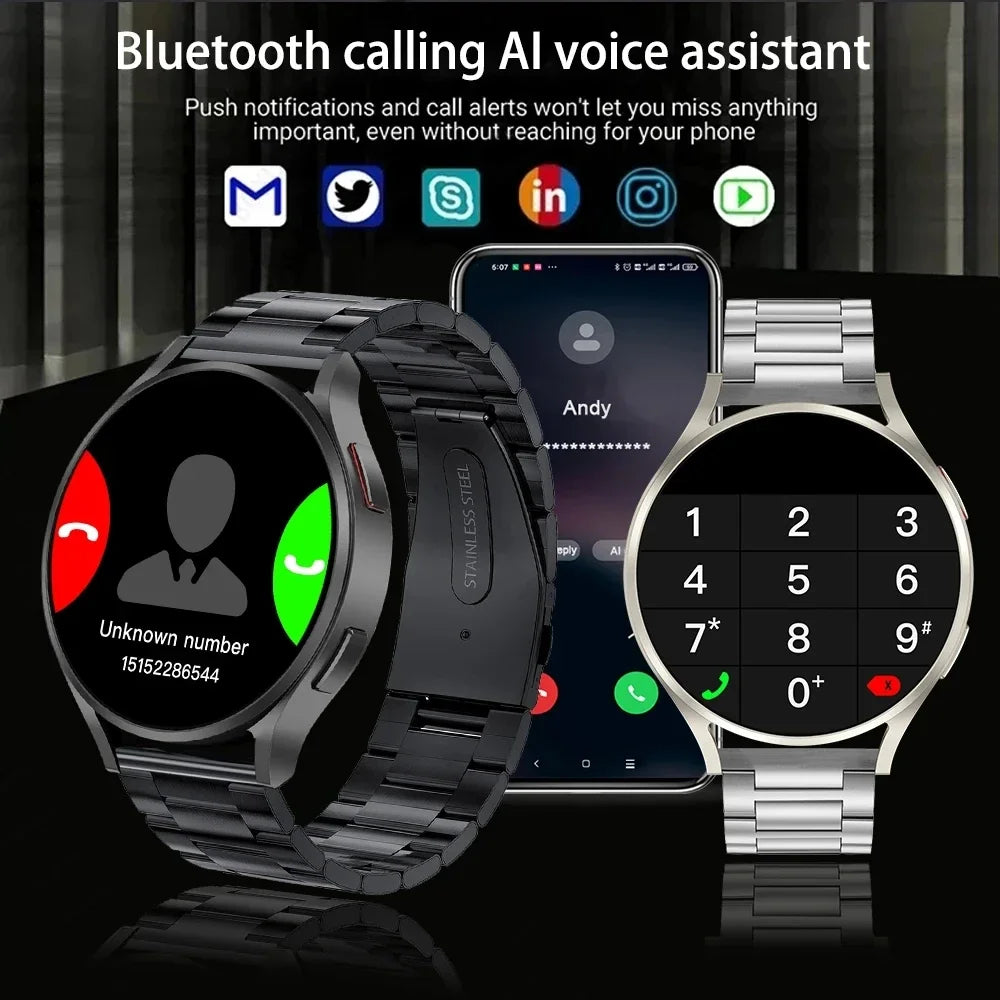 2024 New  AMOLED Smart Watch Men Blood Sugar Bluetooth Call NFC GPS Sport Tracker IP68 Waterproof  Smartwatch Ladies Man