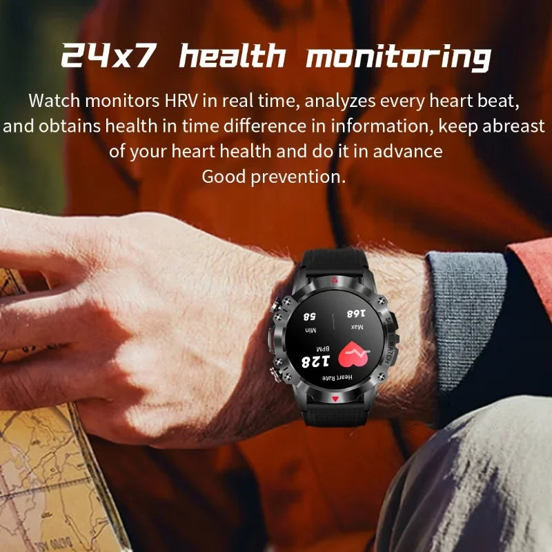 IP67 Waterproof Smart Watches Bluetooth Call Smartwatch Men 1.39 Inch 360*360 HD Screen 100+ Sport Mode for Android IOS 2024