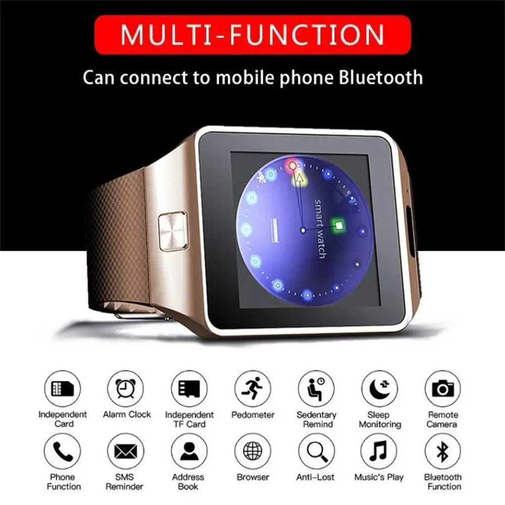 Multifunction Dz09 Sports Women's Watches Support Tf Card Ram 128m+rom 64m Smartwatch For Samsung Huawei Xiaomi Android Phone