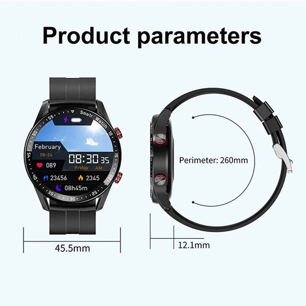 2024 ECG+PPG Smart Watch Bluetooth Call Music player Man Watch Sports Waterproof Luxury Smartwatch For mens watch sleep tracker