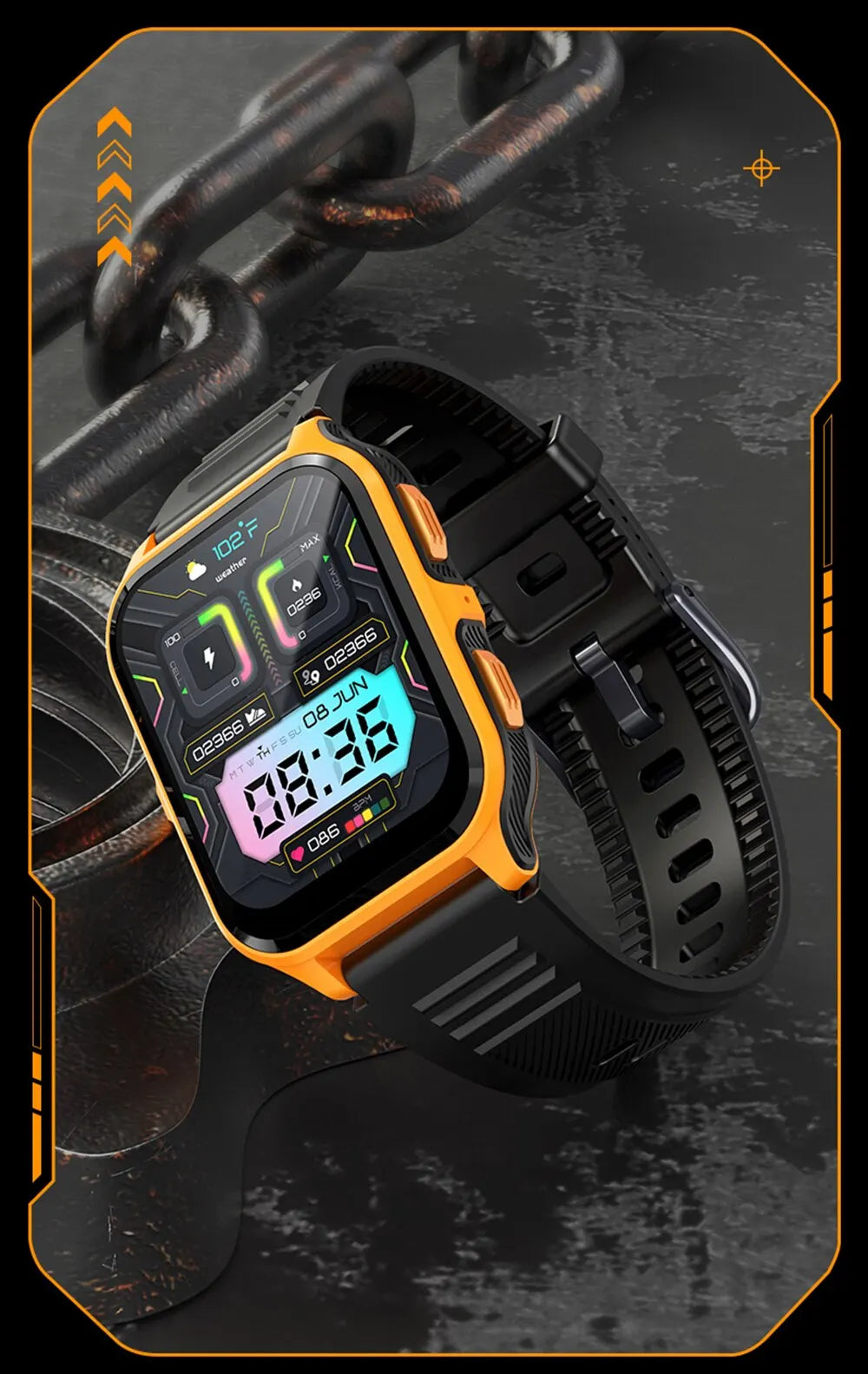 2024 New Smartwatch 1.83" Color Screen Full Touch Dial Outdoor Sports Smart Watch Bluetooth Call Health Check Man Watch