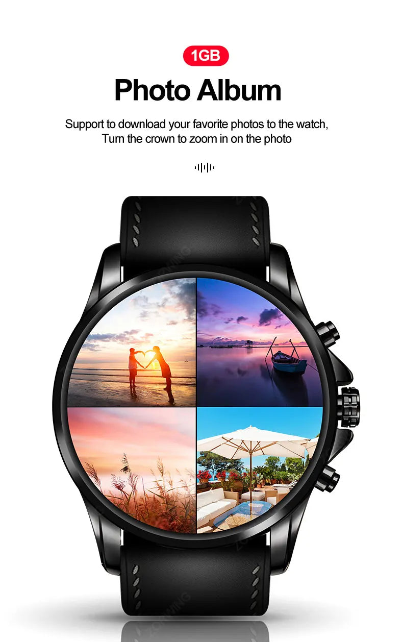 HT11 Smart Watch 1GB ROM Local Music Photo Album AMOLED 1.43 Inch Recording Men Smartwatch Wireless Charging Bluetooth Call 2024