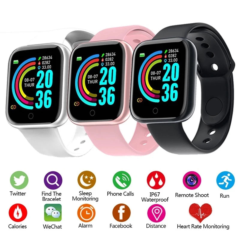 Pro Smart Watch Bluetooth Fitness Tracker Sports Watch Heart Rate Monitor Blood Pressure Smart Bracelet for Android IOS