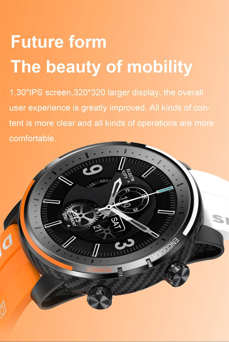 ChiBear For Huawei Xiaomi Smart Watch Men GPS Trajectory Sport Heart Rate Tracker Waterproof Bluetooth Call Smartwatch 2024 New