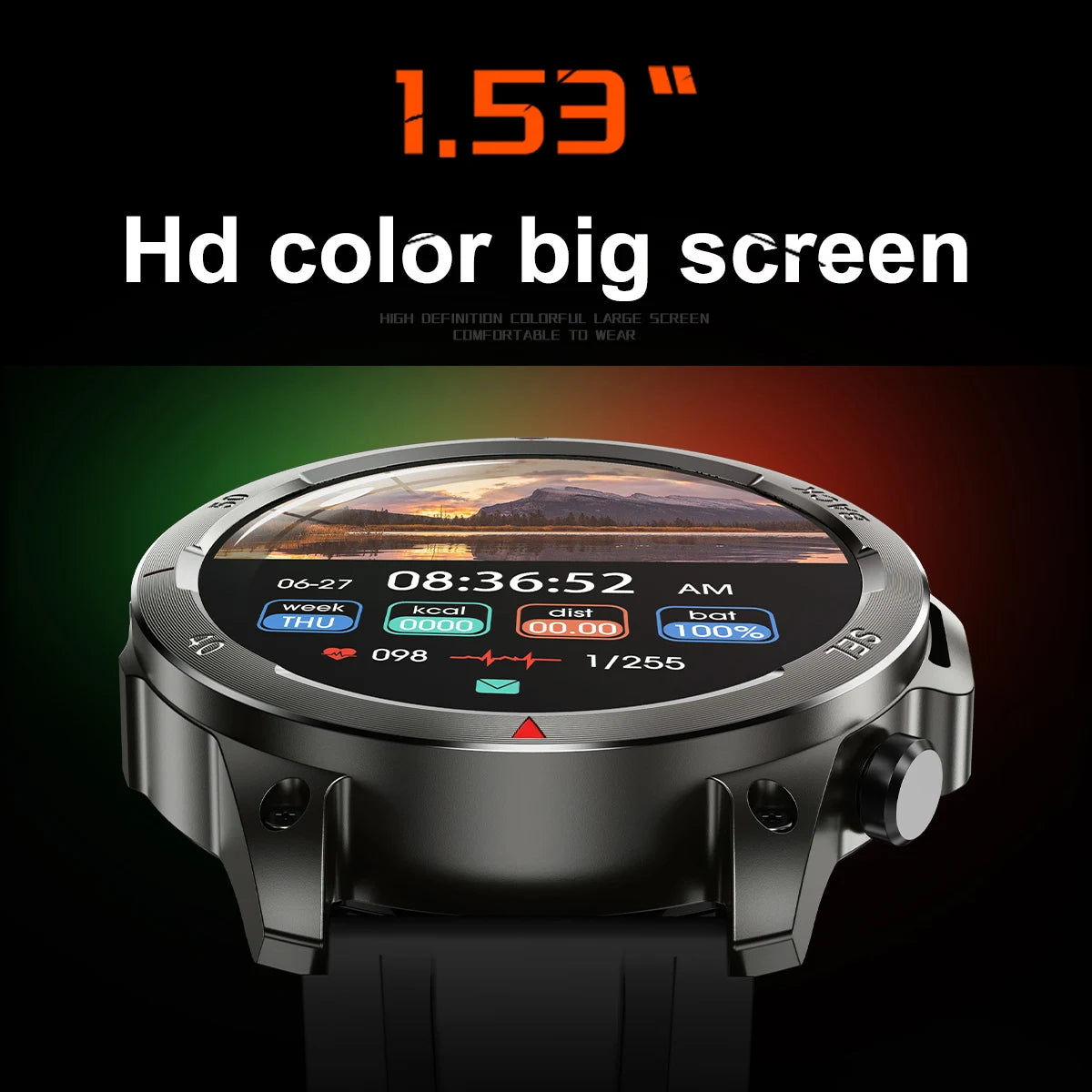 RollsTimi Smartwatch 2024 Men Android&IOS Bluetooth Call flashlight Sports Modes Health Monitoring Reloj Inteligente Hombre