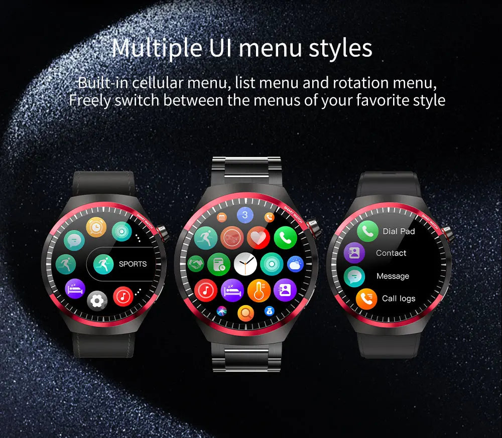 For HUAWEI GT4 Pro GPS NFC Smart Watch Men 360*360 AMOLED Screen Heart rate Bluetooth Call IP68 Waterproof Man Smartwatch 2024