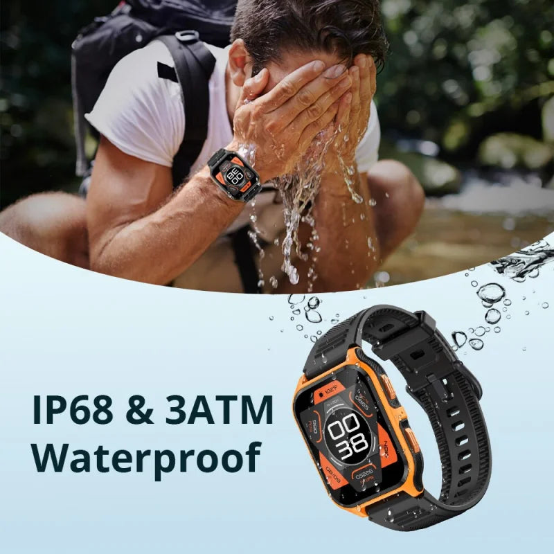 2024 New Smartwatch 1.83" Color Screen Full Touch Dial Outdoor Sports Smart Watch Bluetooth Call Health Check Man Watch