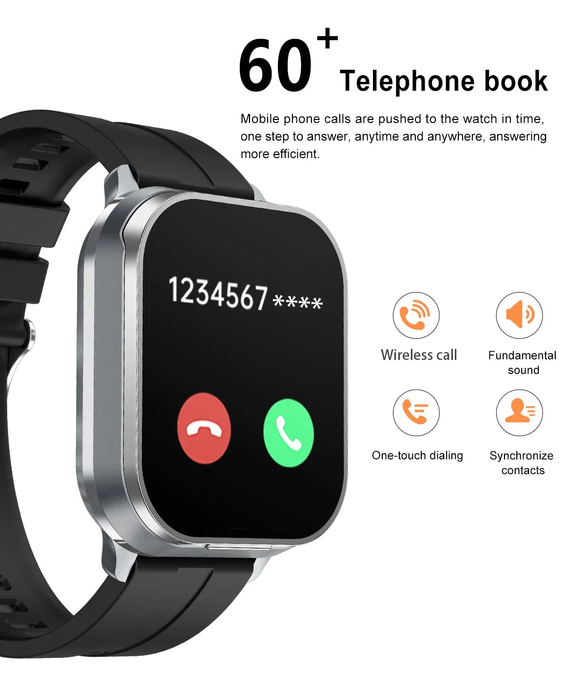 MAOYUAN 2024 New Men Smart Call Watch 5.3 Bluetooth Call 2.01 Inch TFT HD 240 * 296 Screen Health Monitoring Smartwatch Women