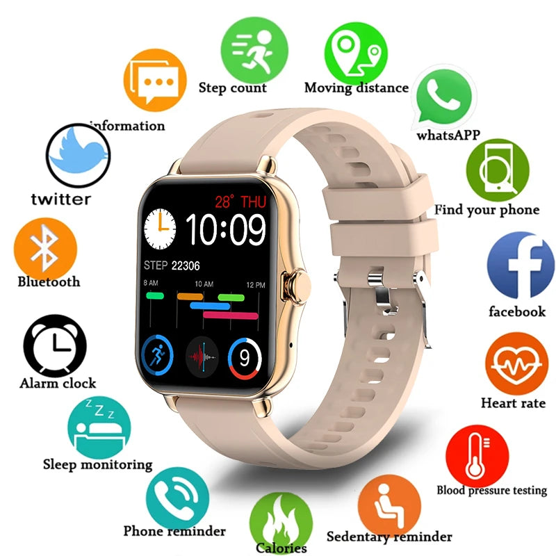 LIGE New Bluetooth Call Smart Watch Women Voice Assistant Sports Fitness Bracelet Waterproof Smartwatch Men For Android IOS 2024