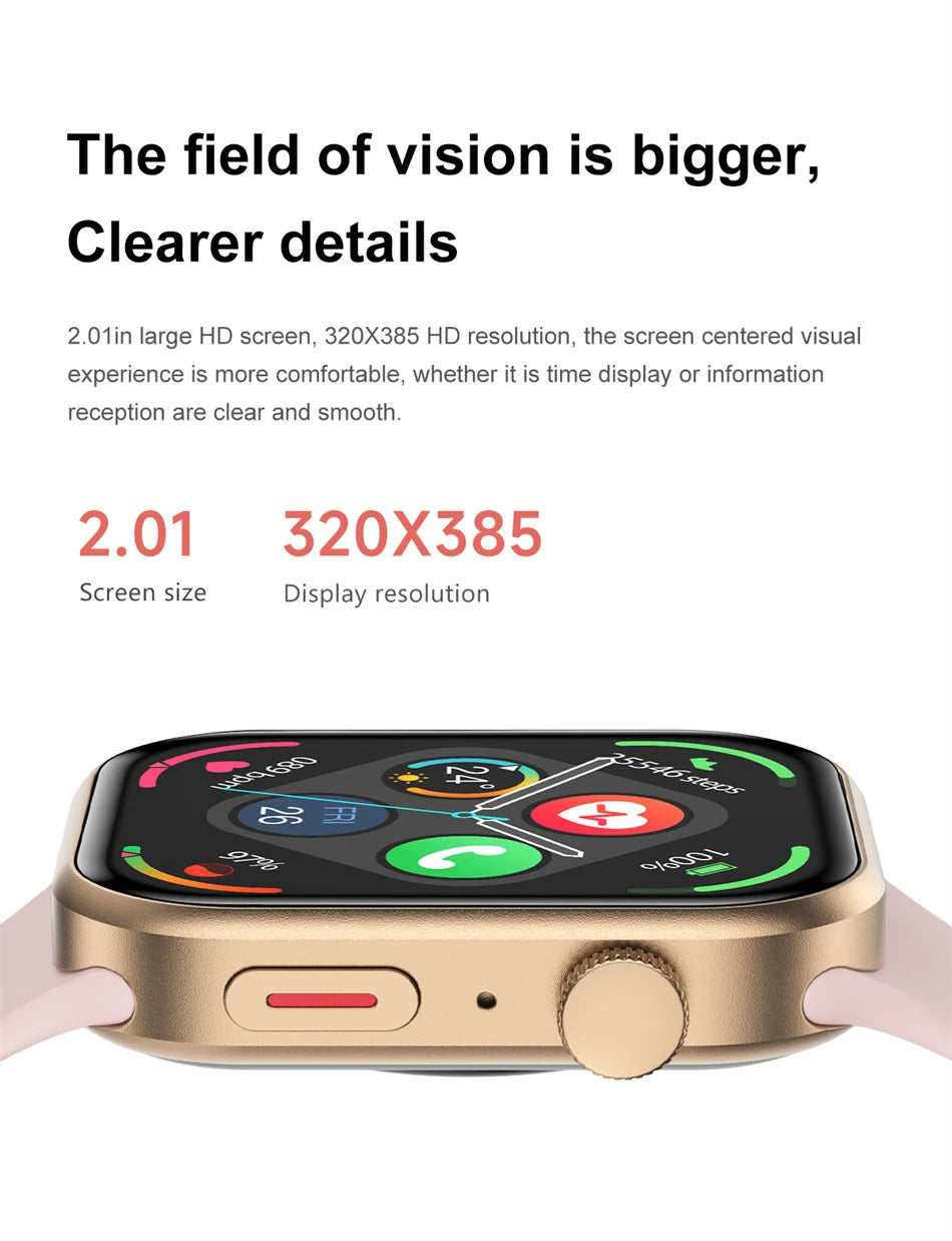 2024 New For HUAWEI Samsung High-End Business Watch 2.04 Inch Screen Smartwatch Men Women Sports Fitness Waterproof Bracele