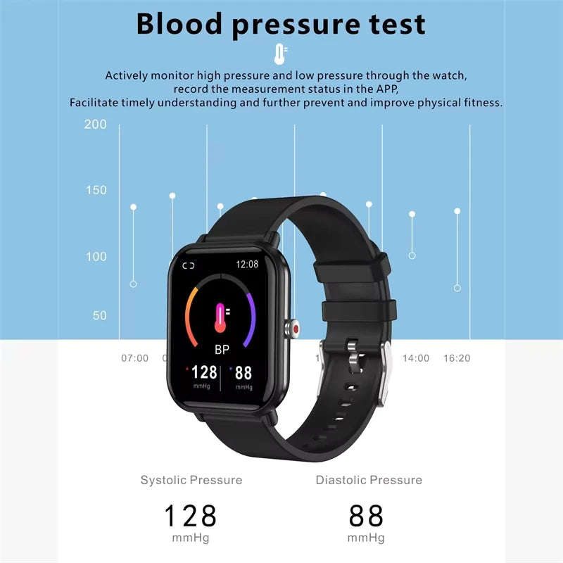 LIGE 2024 New Smart Watch Women HD Full Touch Screen Sport Fitness Men Watches For Android IOS Bluetooth Call Smartwatch Ladies